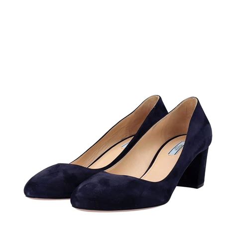 prada suede block heel pumps|prada ballet flats.